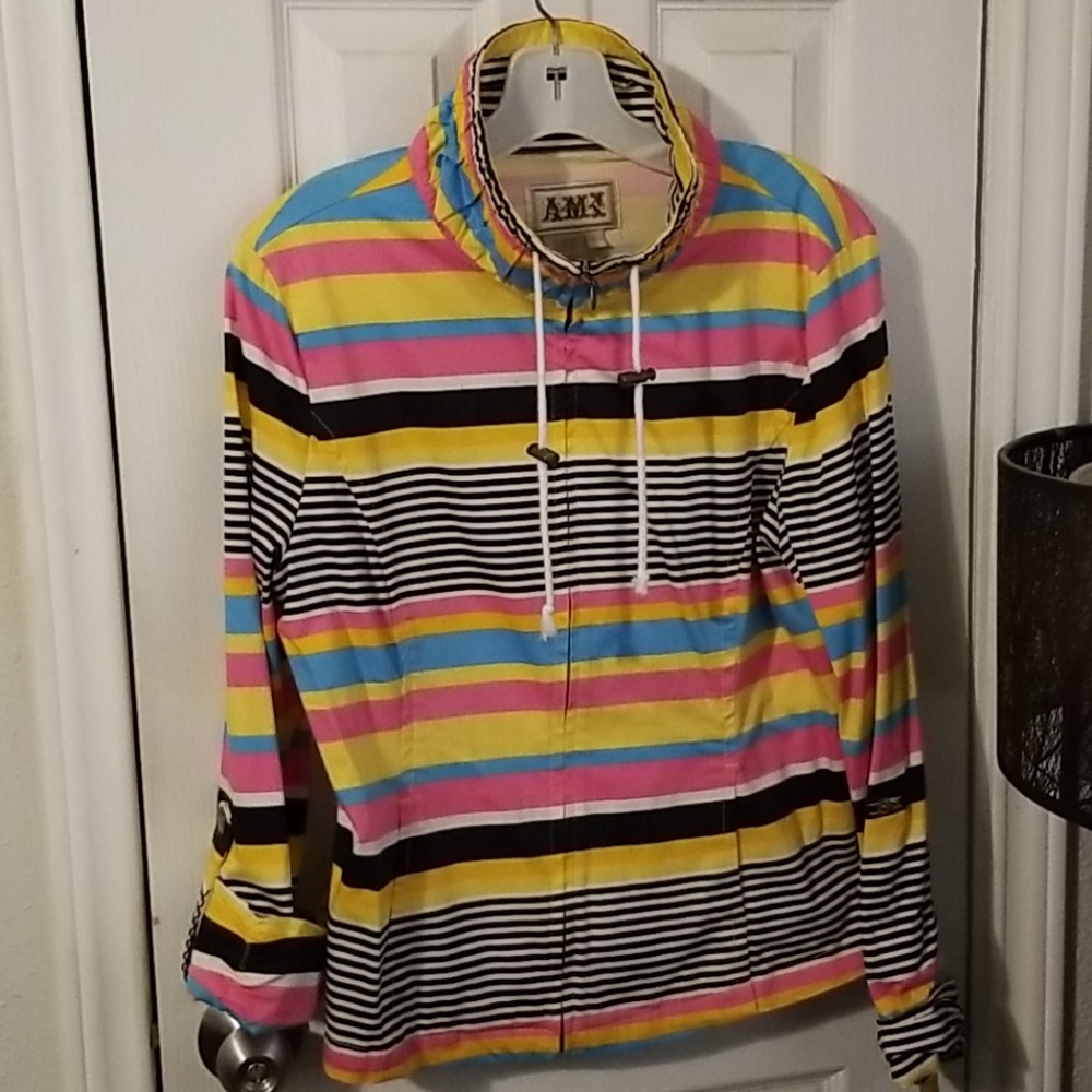 A.M.I. Jacket In Spring Colors 6-8 Stretch Cotton